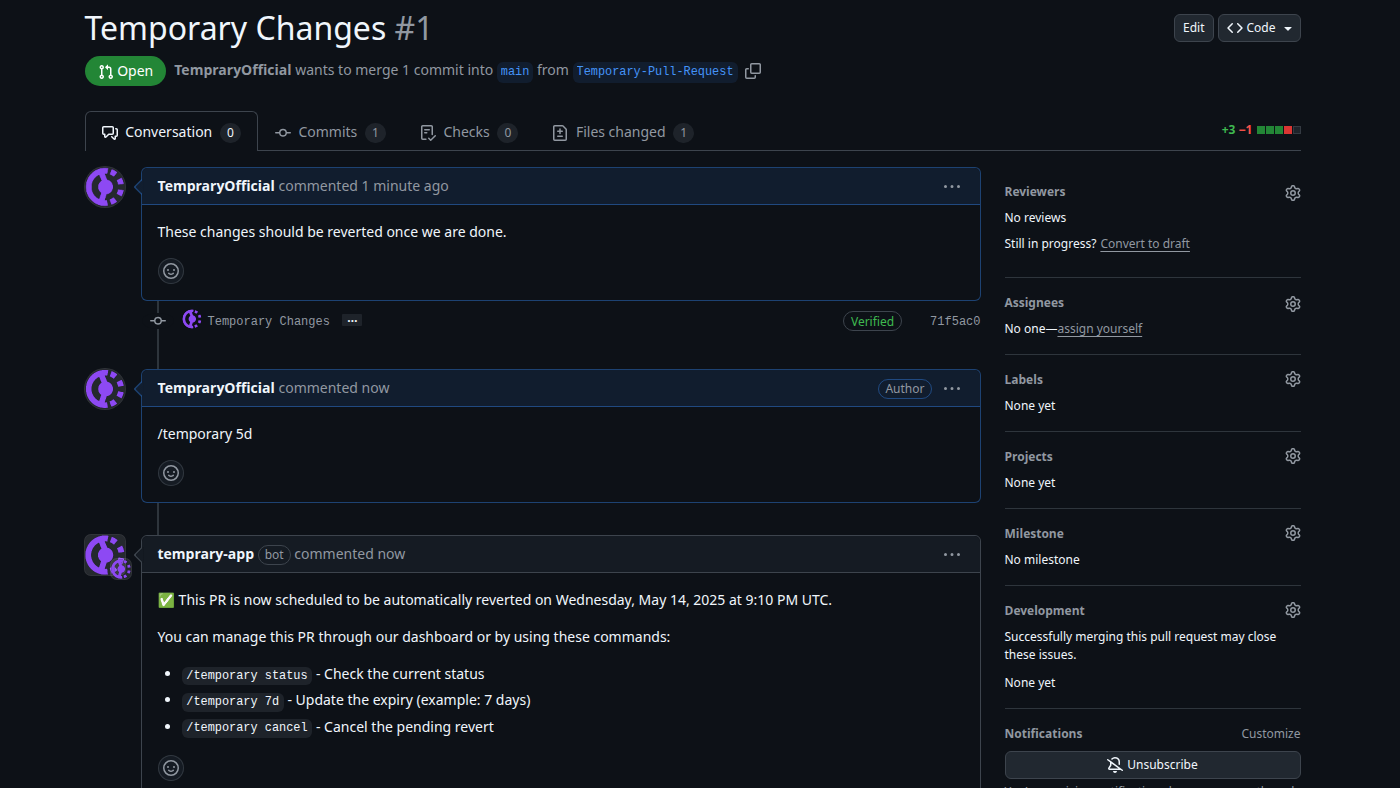 Code Changes Management UI